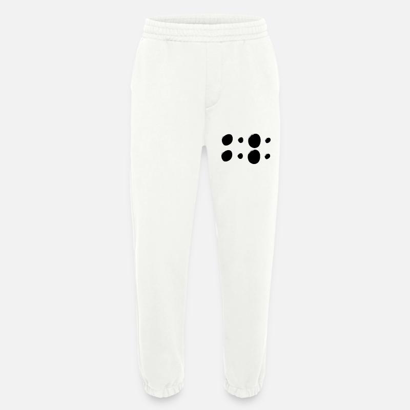 Patterns Circles Circle Shapes - Heavyweight Jogging Pants - made by SPREAD  - OFF WHITE