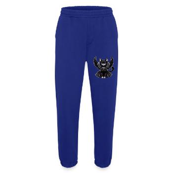 Black Cat Gothic Angel Wings Baroque - Heavyweight Jogging Pants - made by SPREAD  - Iconic Blue - Front
