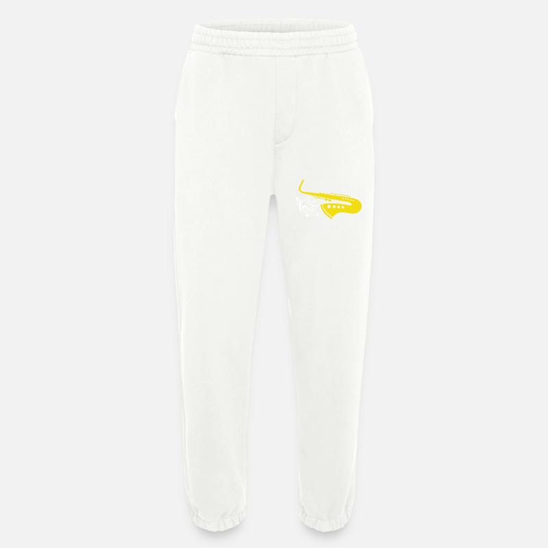 Saxophon Saxophon Saxophon - Heavyweight Jogginghose - made by SPREAD - OFF WHITE