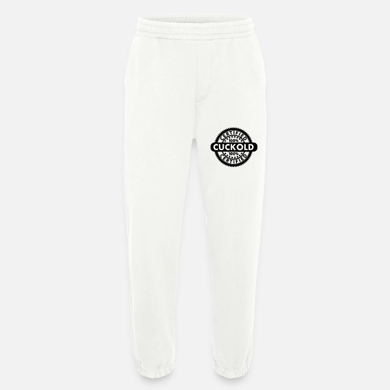 certified cuckold - Heavyweight Jogginghose - made by SPREAD  - OFF WHITE