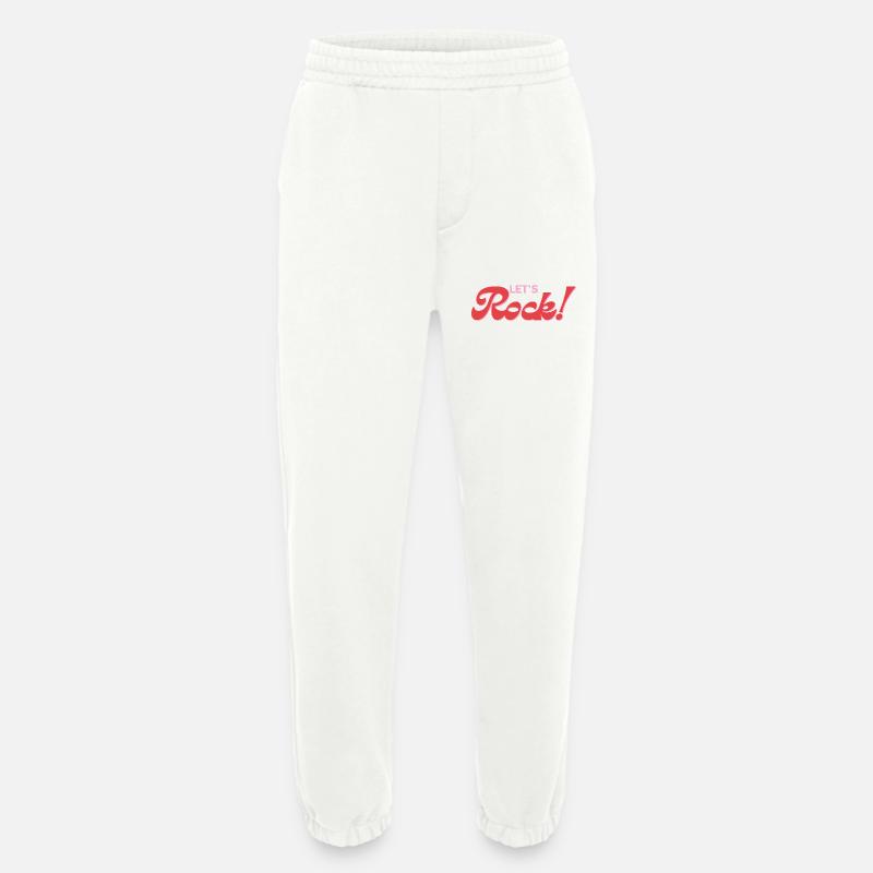 Let's Rock - Rock & Roll - Heavyweight Jogginghose - made by SPREAD  - OFF WHITE
