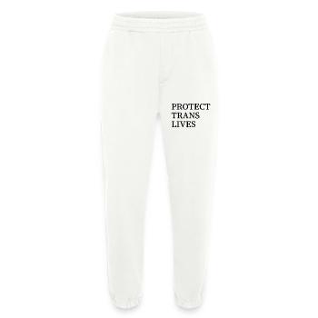 Protect trans lives - Heavyweight Jogging Pants - made by SPREAD  - OFF WHITE - Front