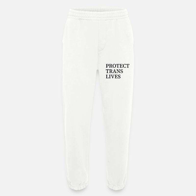 Protect trans lives - Heavyweight Jogging Pants - made by SPREAD  - OFF WHITE