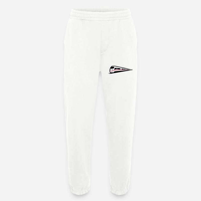 Zug Eisenbahn ice - Heavyweight Jogginghose - made by SPREAD  - OFF WHITE