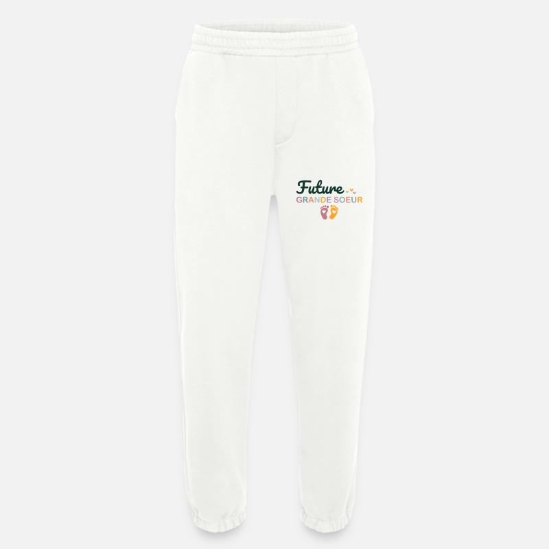 Kind Kind Zukunft Große Schwester - Heavyweight Jogginghose - made by SPREAD  - OFF WHITE