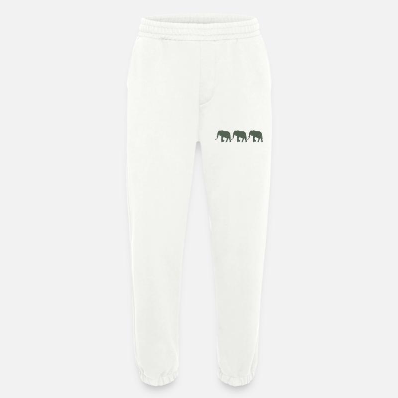 Elephants - Heavyweight Jogging Pants - made by SPREAD - OFF WHITE