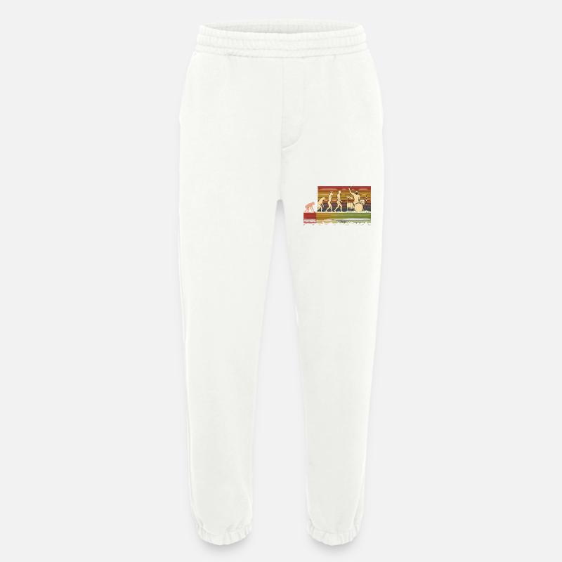 Batteur Evolution Drums - Heavyweight Jogging Pants - made by SPREAD  - OFF WHITE