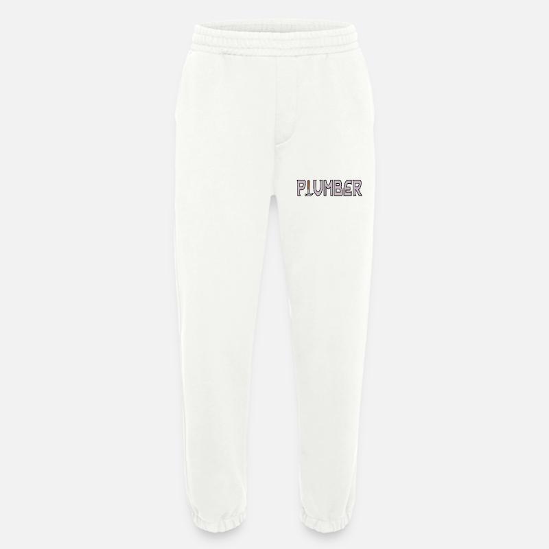 Klempner-Papa - Heavyweight Jogginghose - made by SPREAD  - OFF WHITE