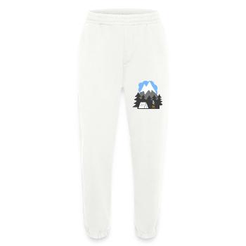 NATURE TENTS MOUNTAINS HEAVEN - Heavyweight Jogging Pants - made by SPREAD  - OFF WHITE - Front