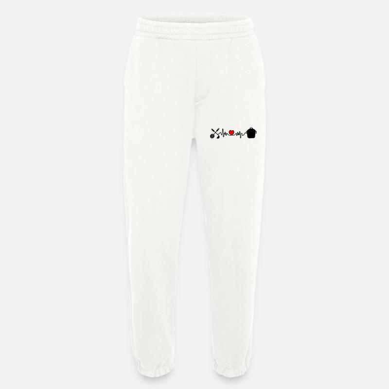 Küchenherzschale und Schleef - Heavyweight Jogginghose - made by SPREAD  - OFF WHITE
