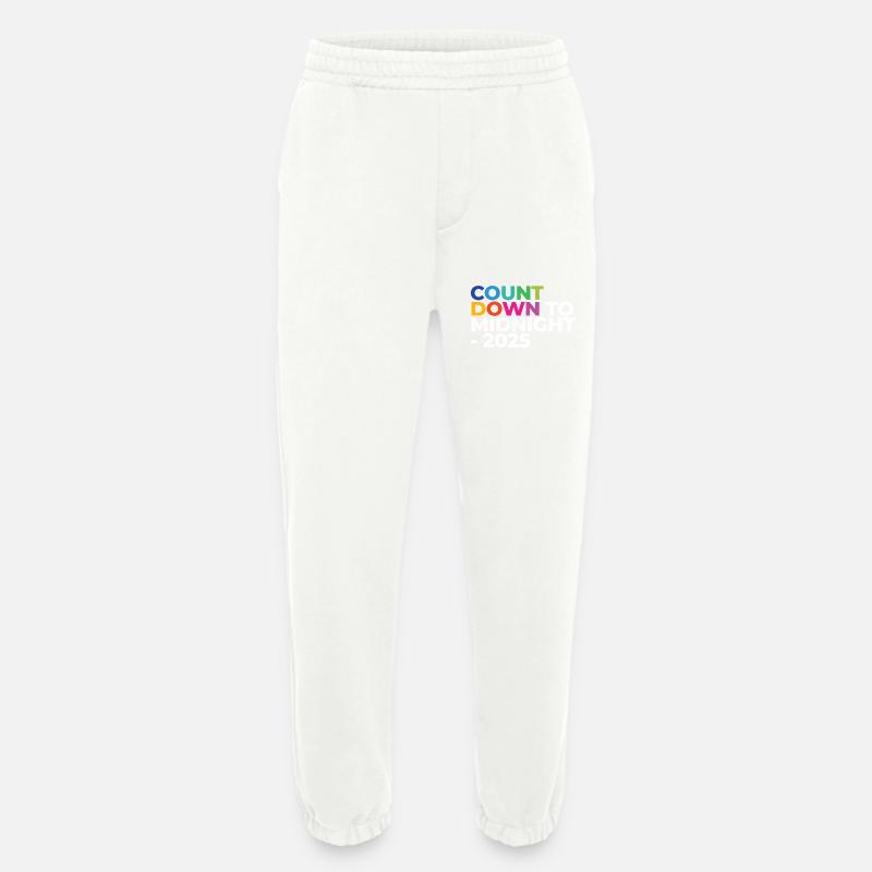 Countdown To Midnight - 2025 - Heavyweight Jogging Pants - made by SPREAD - OFF WHITE