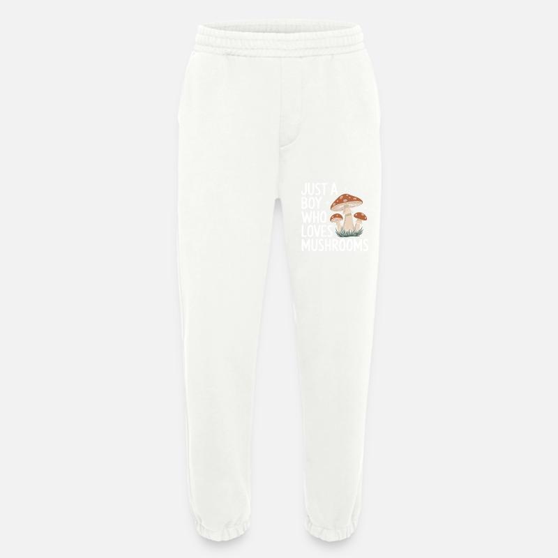 Champignons Champignons Champignon Champignon - Pantalon de jogging bio épais fabriqué en UE - OFF WHITE
