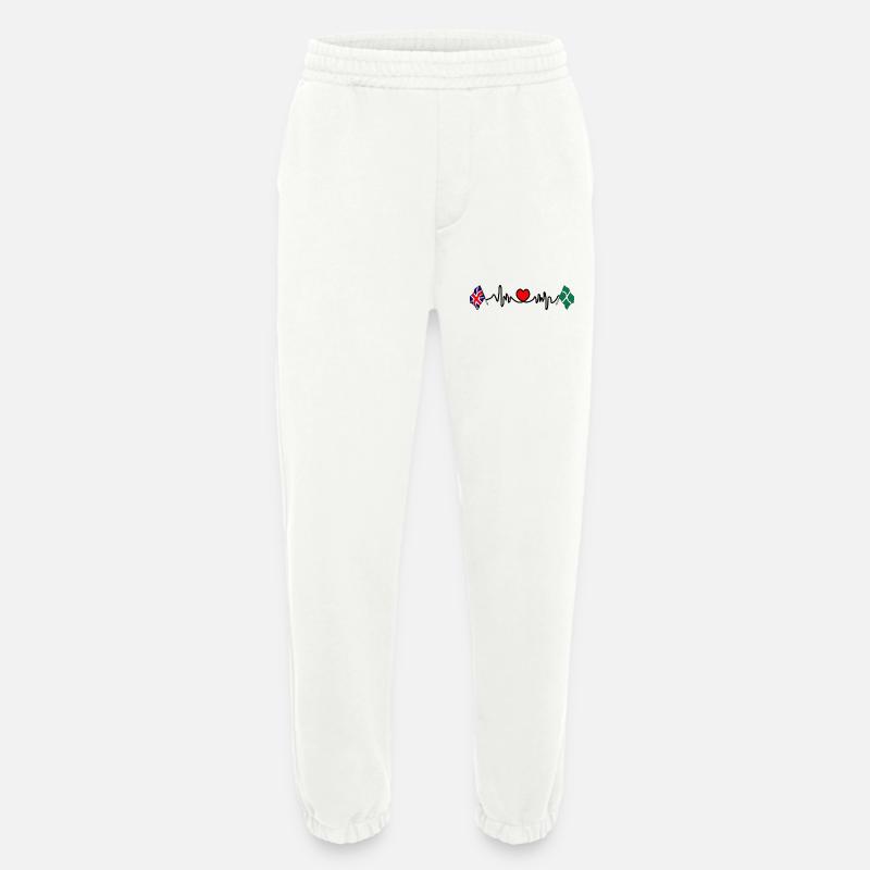 Devon & Großbritannien Herzschlag - Heavyweight Jogginghose - made by SPREAD  - OFF WHITE