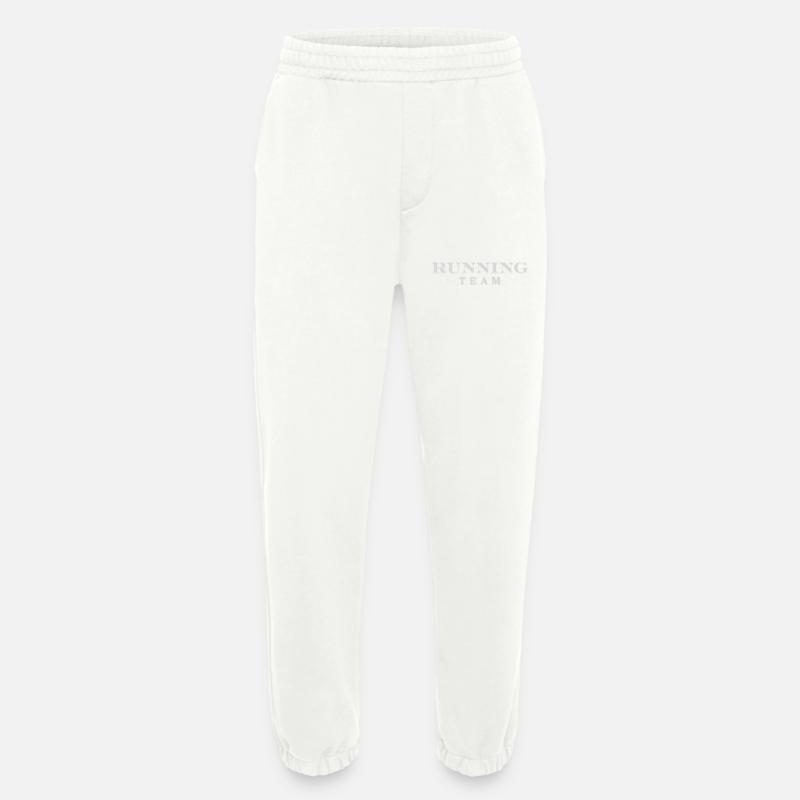 Équipe de course - Pantalon de jogging bio épais fabriqué en UE - OFF WHITE