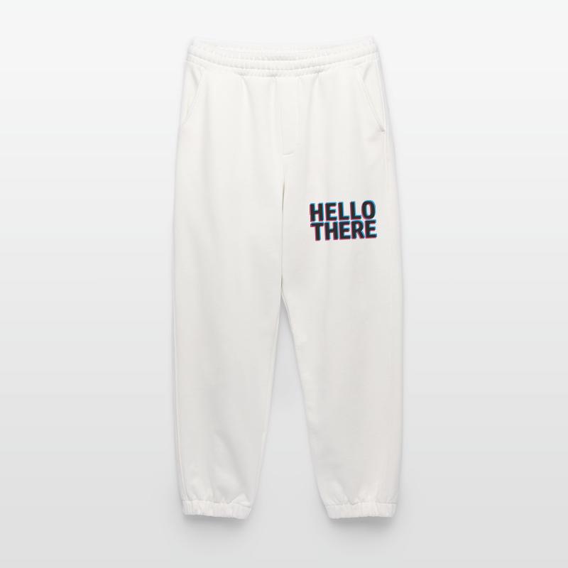 3D effect Hello Heavyweight Jogging Pants - made by SPREAD 