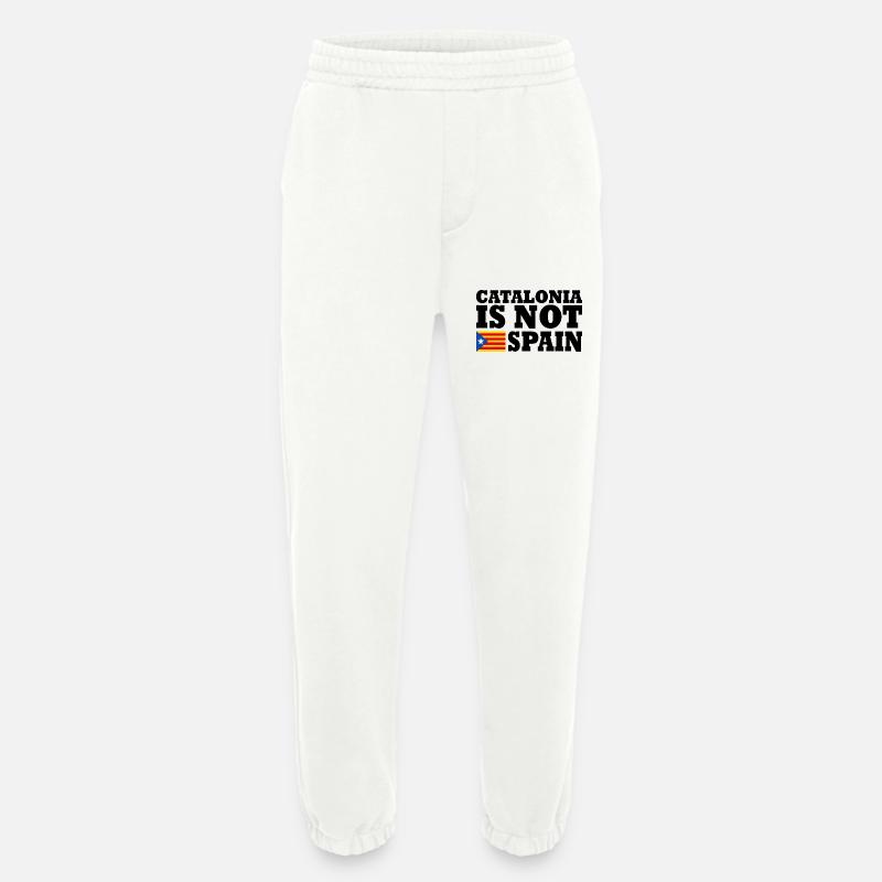 catalonia is not spain - Heavyweight Jogginghose - made by SPREAD  - OFF WHITE