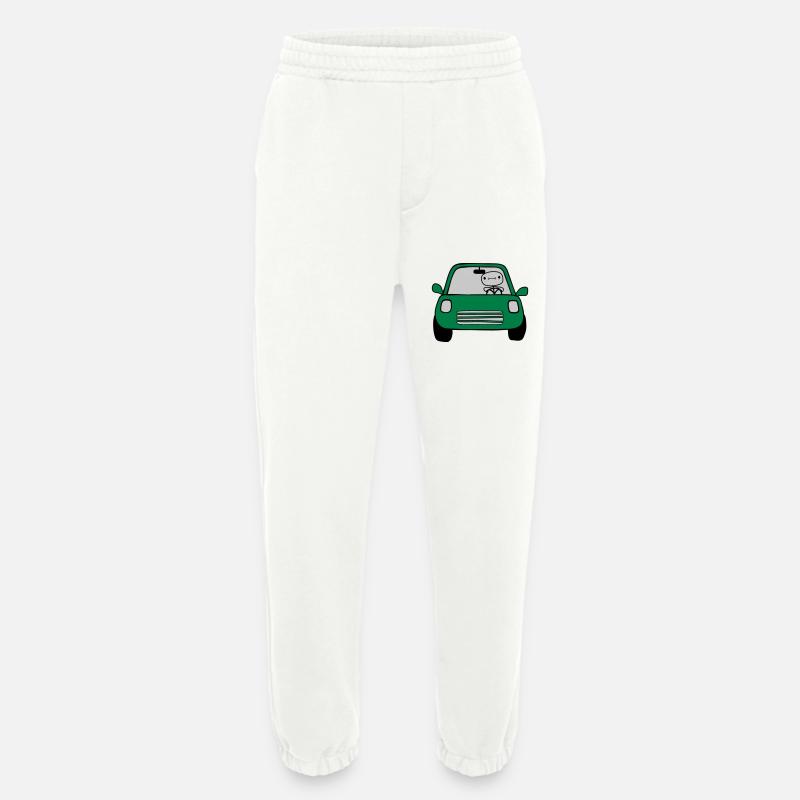Fahrer Comic Auto - Heavyweight Jogginghose - made by SPREAD  - OFF WHITE