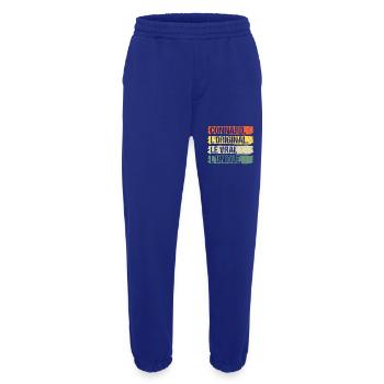 Connard l' original le vrai humour cadeau vintage - Pantalon de jogging bio épais fabriqué en UE - Iconic Blue - Devant