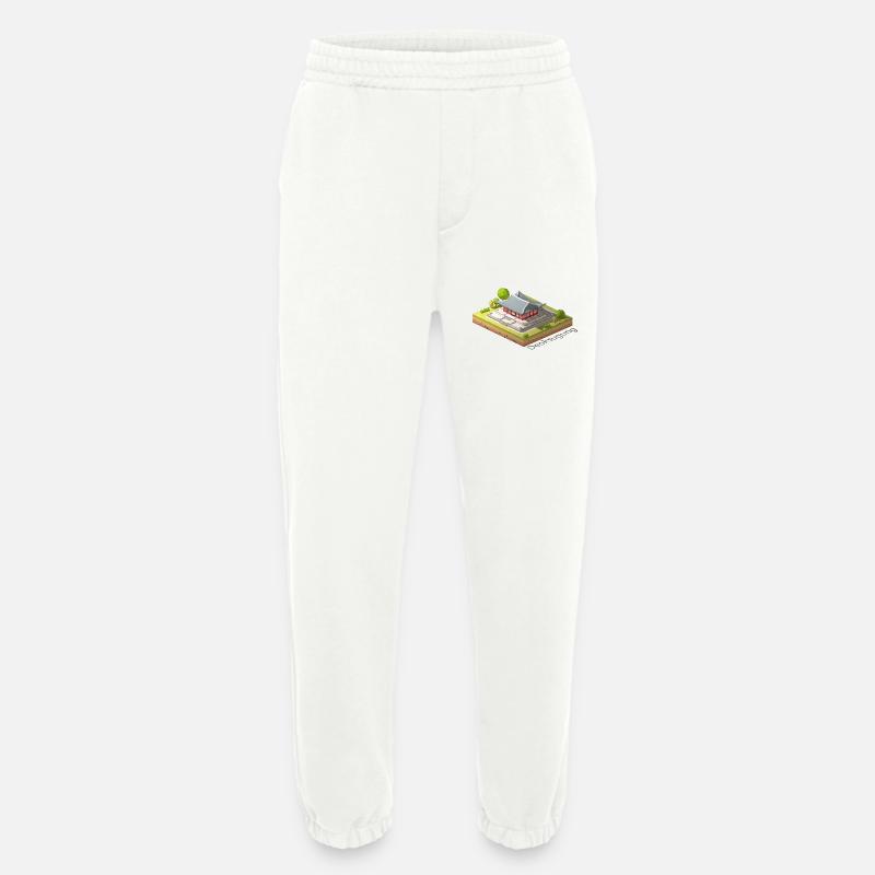 Geometrische Low-Poly-Deoksugung - Heavyweight Jogginghose - made by SPREAD  - OFF WHITE