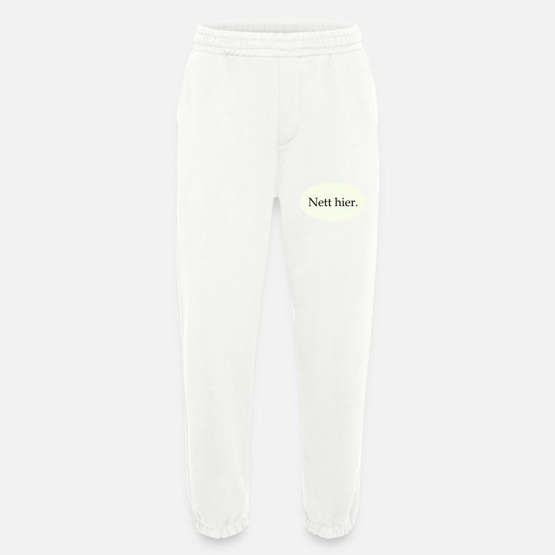 Nice here - Heavyweight Jogging Pants - made by SPREAD  - OFF WHITE