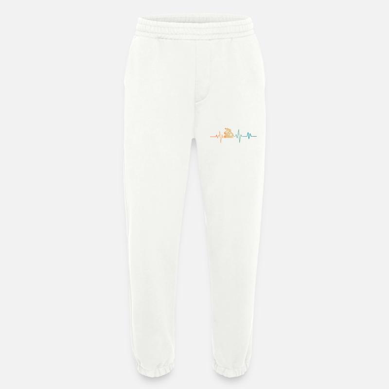 Heartbeat Retro Dachdecker - Heavyweight Jogginghose - made by SPREAD  - OFF WHITE