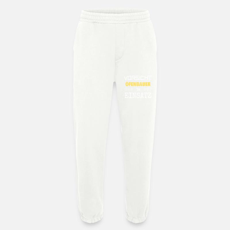 Stove builder as a vocation - Heavyweight Jogging Pants - made by SPREAD  - OFF WHITE