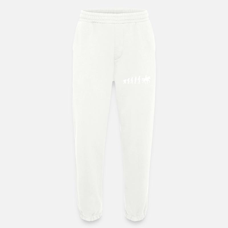 Monter des chevaux Evolution - Pantalon de jogging bio épais fabriqué en UE - OFF WHITE