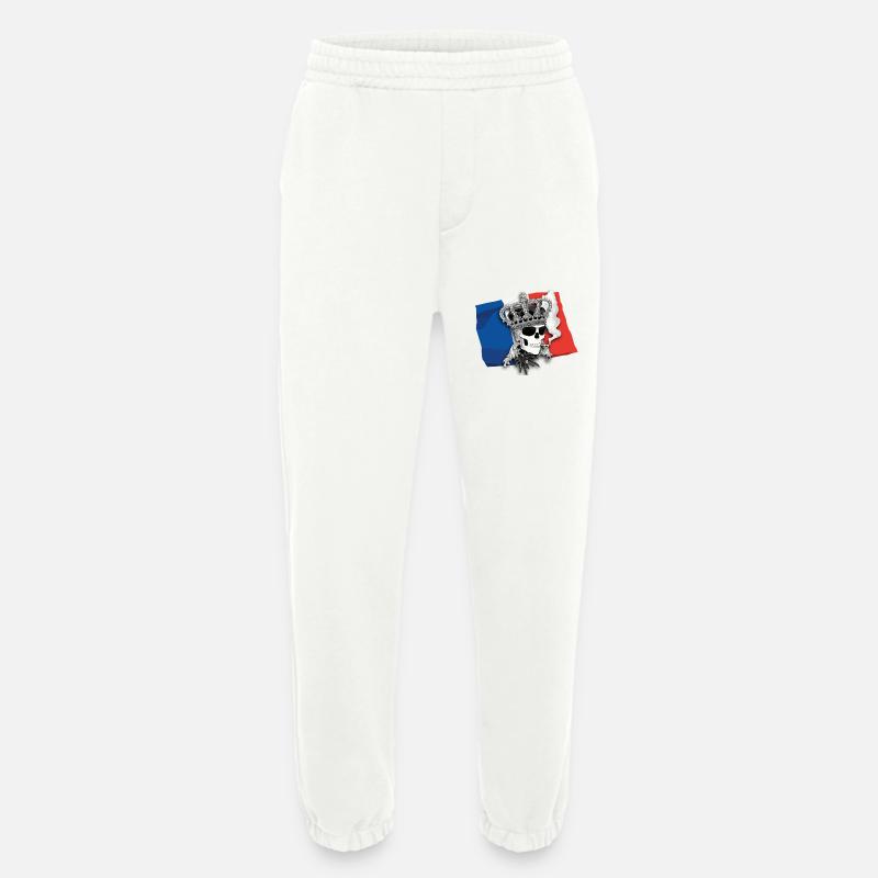 Fanshirt-Frankreich - Heavyweight Jogginghose - made by SPREAD  - OFF WHITE