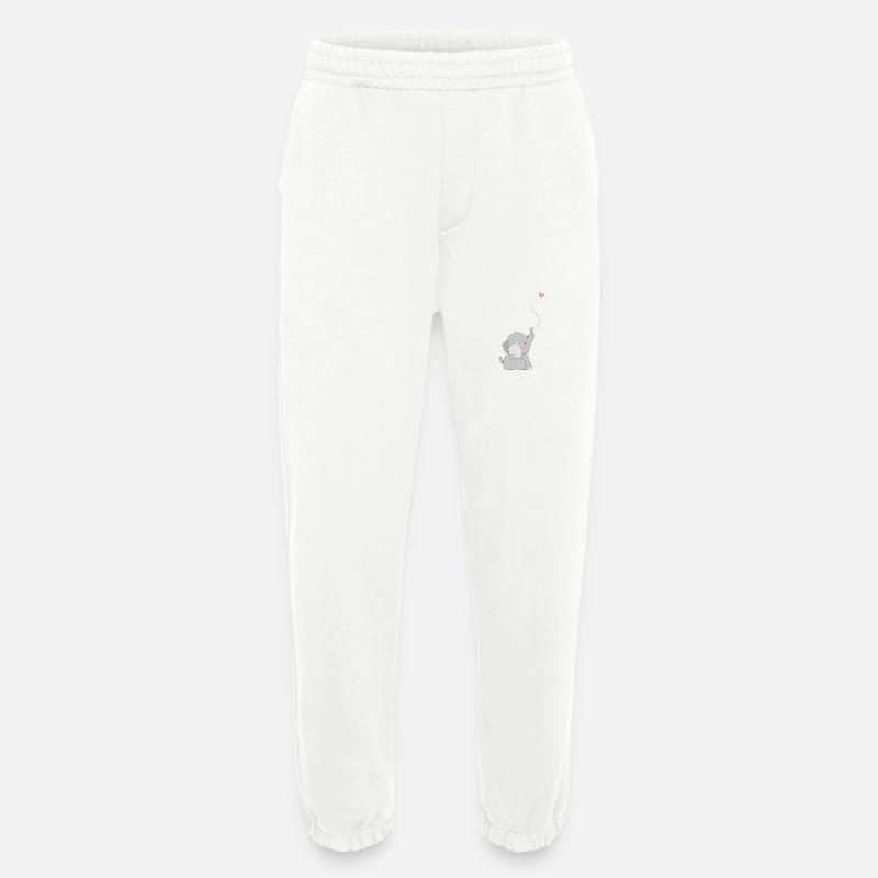 Eddi Elefant - present - present idea - Heavyweight Jogging Pants - made by SPREAD - OFF WHITE