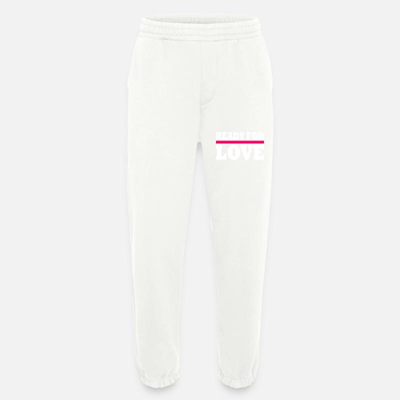 Ready for love - Heavyweight Jogginghose - made by SPREAD - OFF WHITE