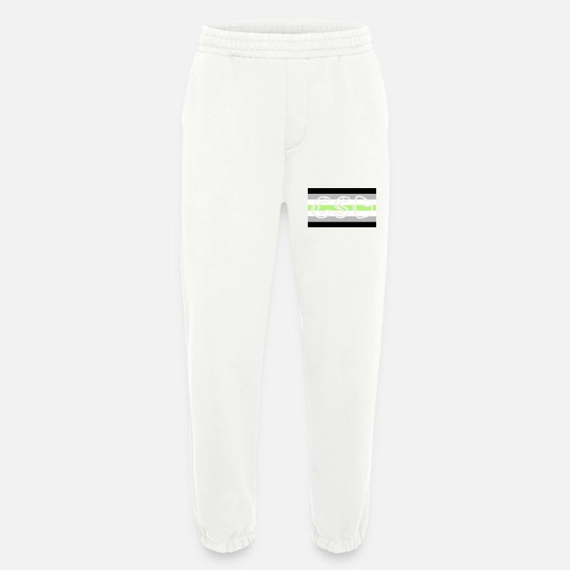 agender pride csd - Heavyweight Jogginghose - made by SPREAD  - OFF WHITE