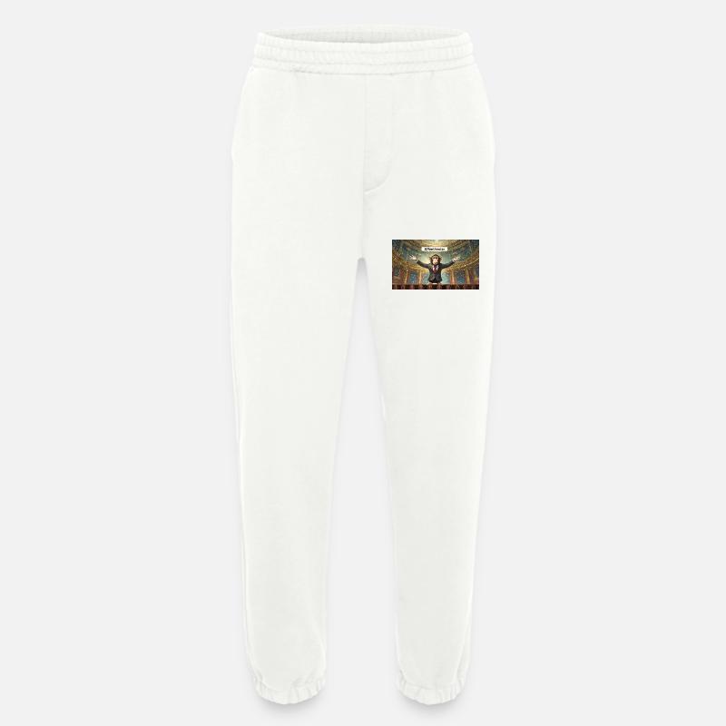 Pun ambiguous expression – Affentheater (farce) - Heavyweight Jogging Pants - made by SPREAD  - OFF WHITE