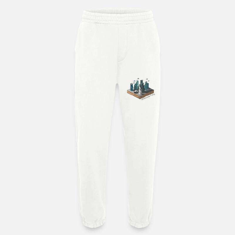 Geometrisches Low-Poly - Heavyweight Jogginghose - made by SPREAD  - OFF WHITE