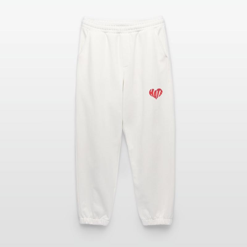 No Hate Dislike Stop Hate Anti Hate Heavyweight Jogging Pants - made by SPREAD 
