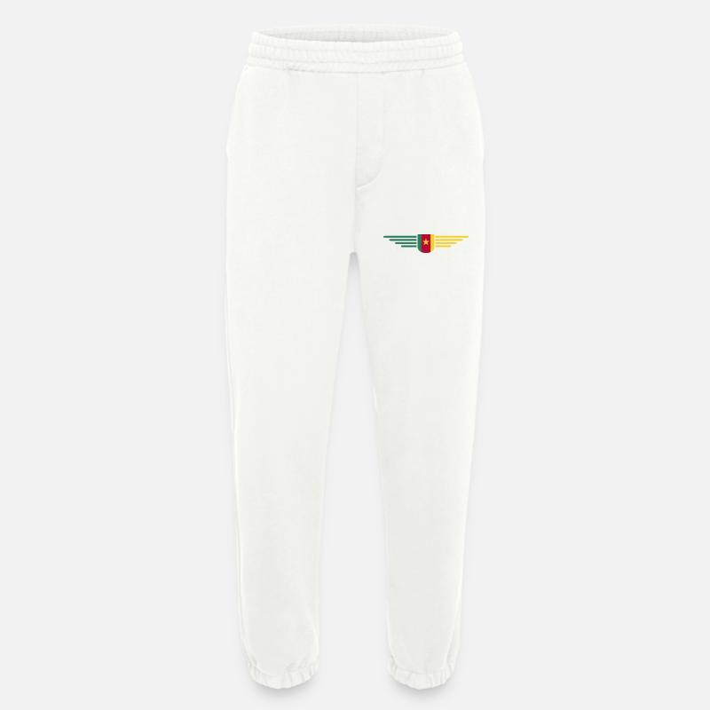 Cameroon Design – Pride and Diversity - Heavyweight Jogging Pants - made by SPREAD - OFF WHITE