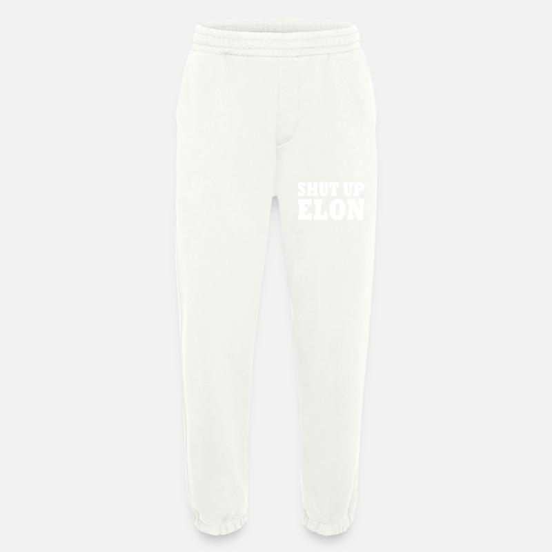shut up elon - Heavyweight Jogginghose - made by SPREAD - OFF WHITE