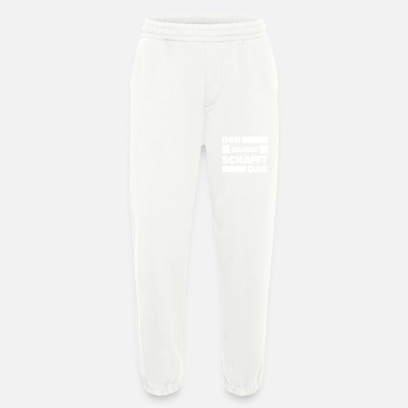Holidaymakers as work - Heavyweight Jogging Pants - made by SPREAD - OFF WHITE