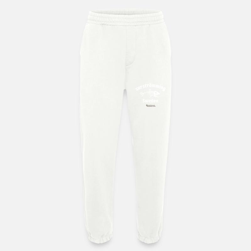 Surströmming Sweden skeletonized herring - Heavyweight Jogging Pants - made by SPREAD  - OFF WHITE