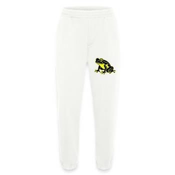 Icône de grenouille - Pantalon de jogging bio épais fabriqué en UE - OFF WHITE - Devant