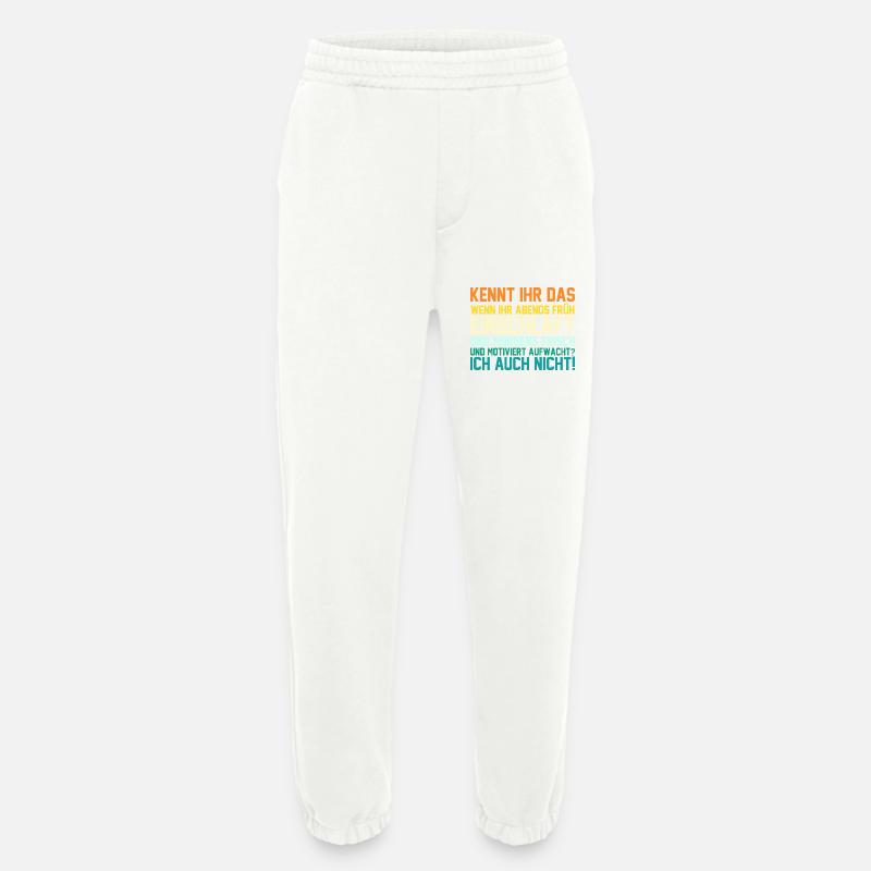Faulenzer Langschläfer Motivation - Heavyweight Jogginghose - made by SPREAD  - OFF WHITE