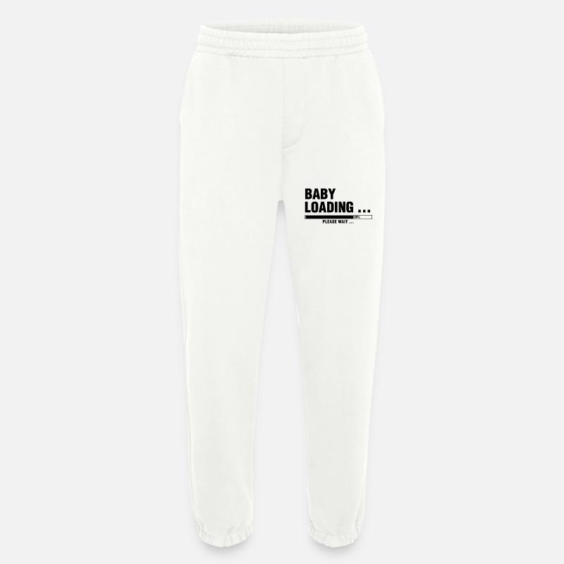 BABY LOADING... PLEASE WAIT ... - Heavyweight Jogginghose - made by SPREAD  - OFF WHITE