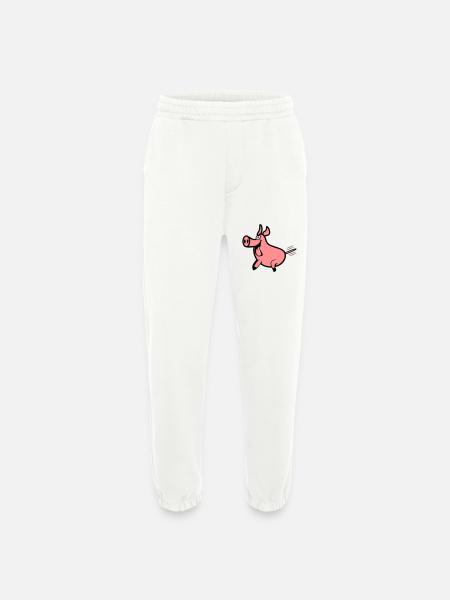 Pork pleasure - Heavyweight Jogging Pants - made by SPREAD - OFF WHITE