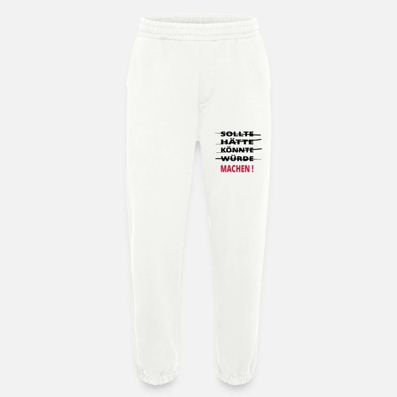 Sollte Könnte Machen ! - Heavyweight Jogginghose - made by SPREAD  - OFF WHITE