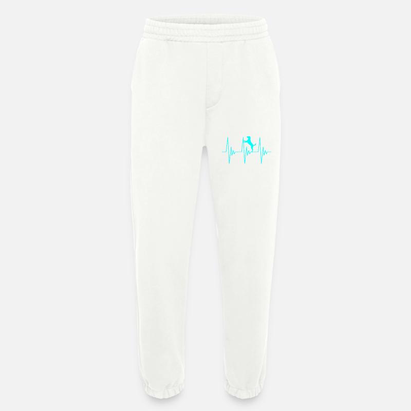 Hund EKG Liebe - Heavyweight Jogginghose - made by SPREAD  - OFF WHITE