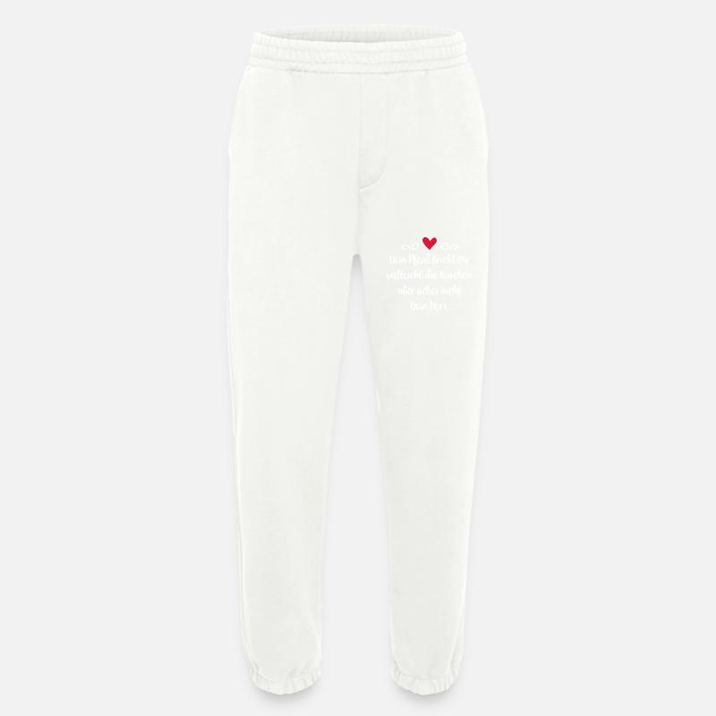 Pferd - Heavyweight Jogginghose - made by SPREAD  - OFF WHITE