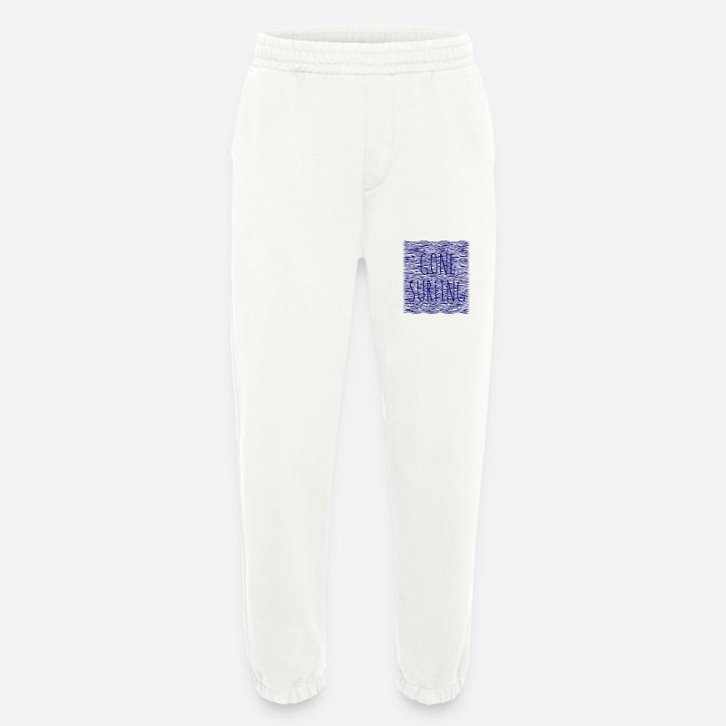 gone surfing - Heavyweight Jogging Pants - made by SPREAD  - OFF WHITE