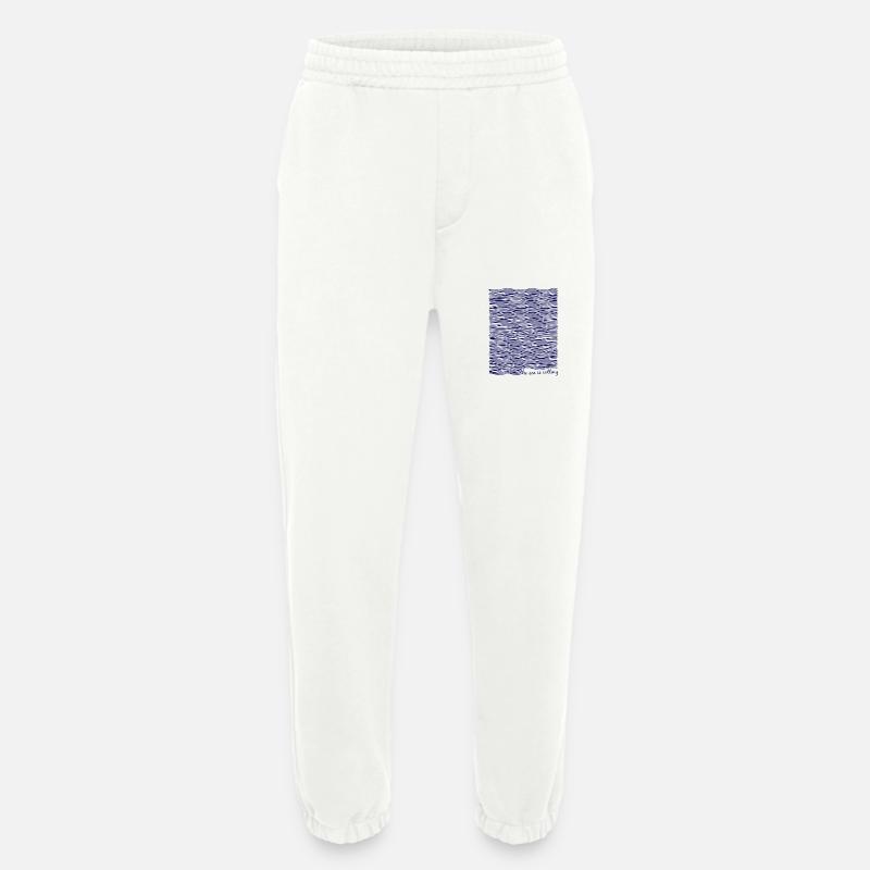 the sea is calling - Heavyweight Jogging Pants - made by SPREAD  - OFF WHITE