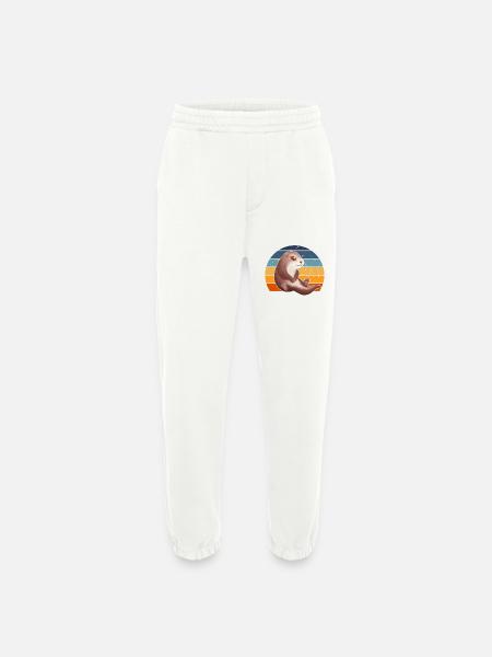 Sweet Retro Otter - Heavyweight Jogging Pants - made by SPREAD - OFF WHITE