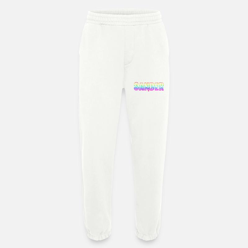 ponceuse rs arc-en-ciel - Pantalon de jogging bio épais fabriqué en UE - OFF WHITE