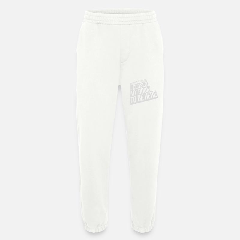 I closed my book - Heavyweight Jogging Pants - made by SPREAD - OFF WHITE